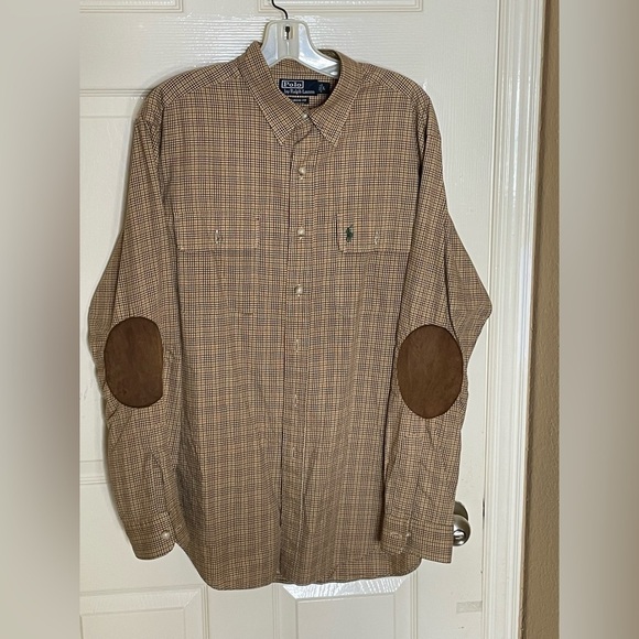 Vintage Polo Ralph Lauren Check Shirt with Patches Large - Picture 6 of 12